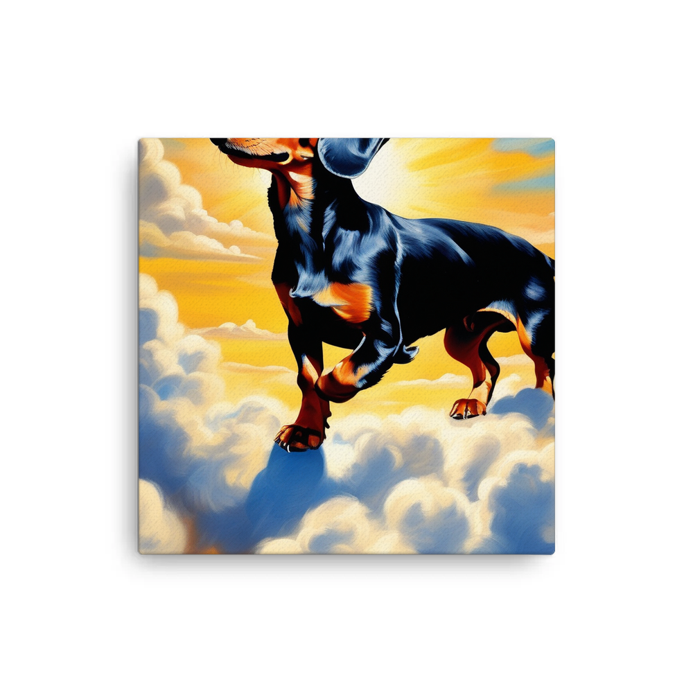 PugMug Custom Black Dachshund Canvas