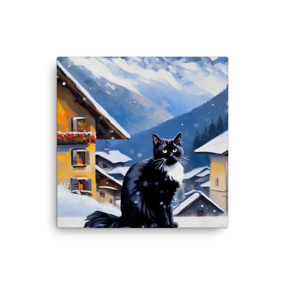 PugMug Custom Black Ragdoll Cat Canvas