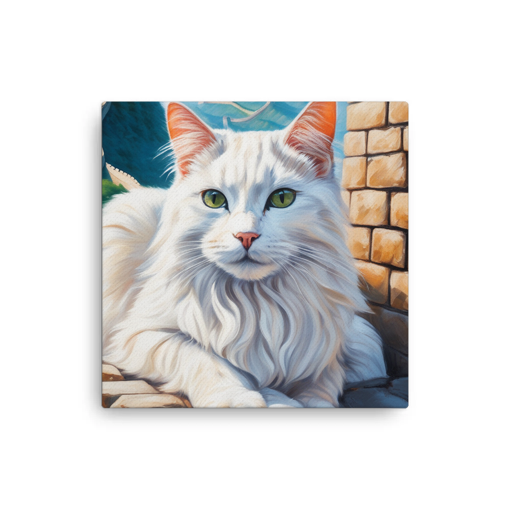 PugMug Custom White Companion Cat Canvas