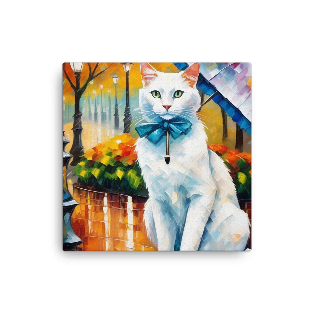 PugMug Custom White Companion Cat Canvas