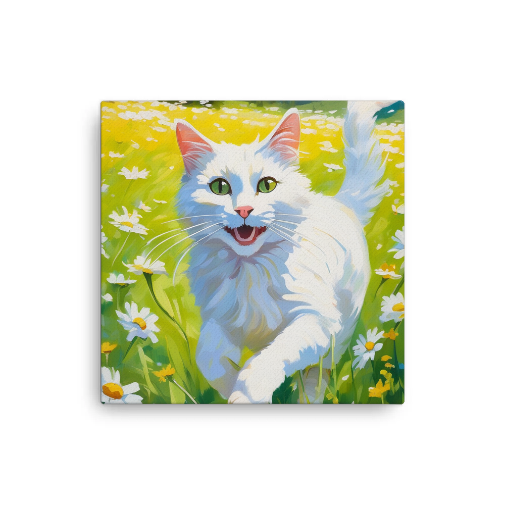 PugMug Custom White Companion Cat Canvas