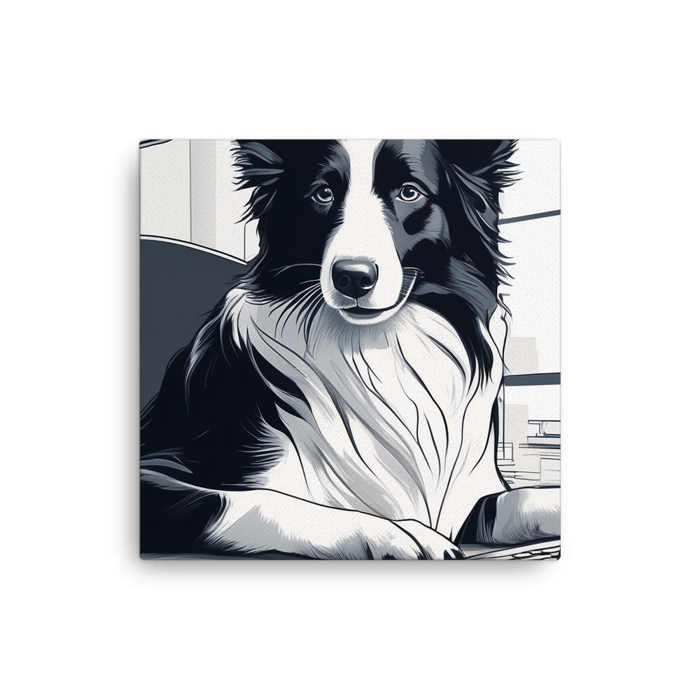 PugMug Custom Border Collie Canvas