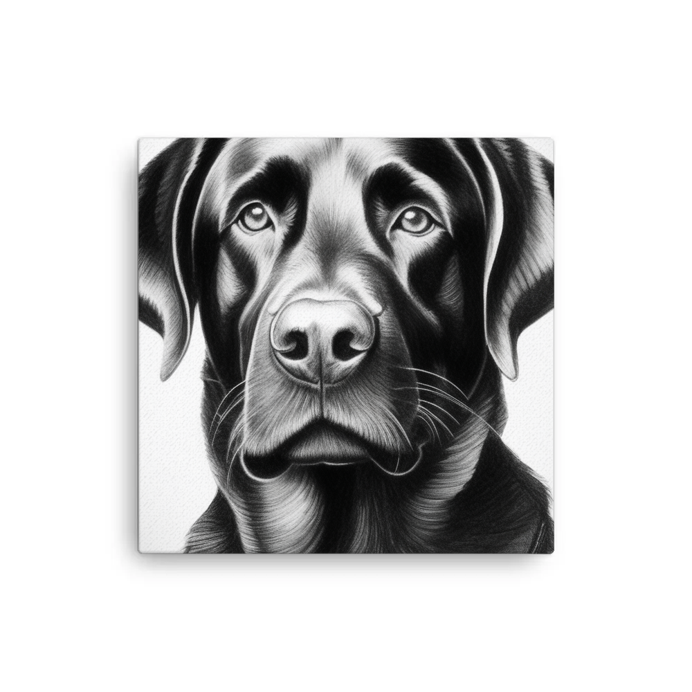 PugMug Custom Black Labrador Retriever Canvas