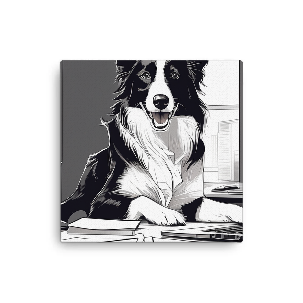 PugMug Custom Border Collie Canvas