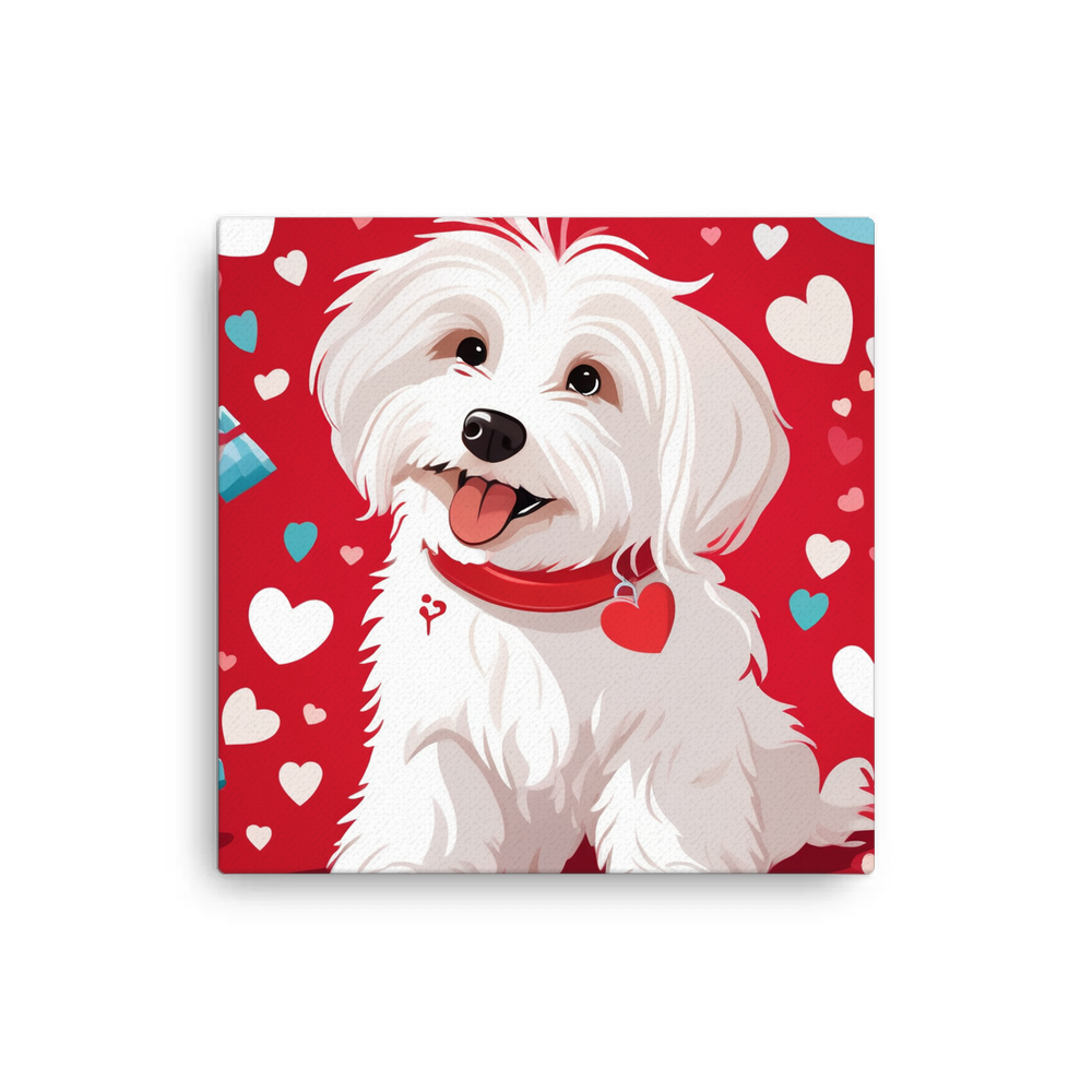 PugMug Custom White Havanese Dog Canvas