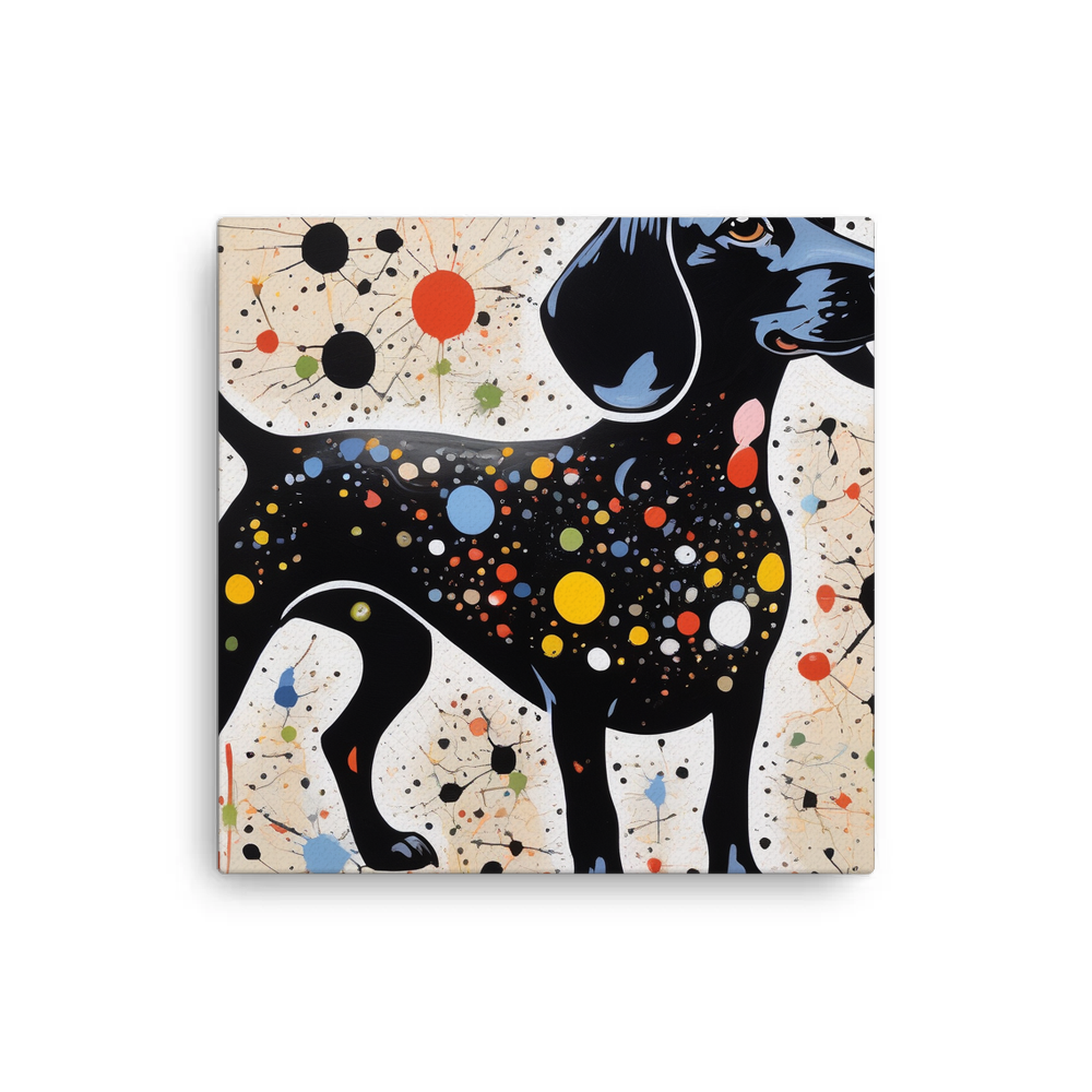 PugMug Custom Black Dachshund Canvas