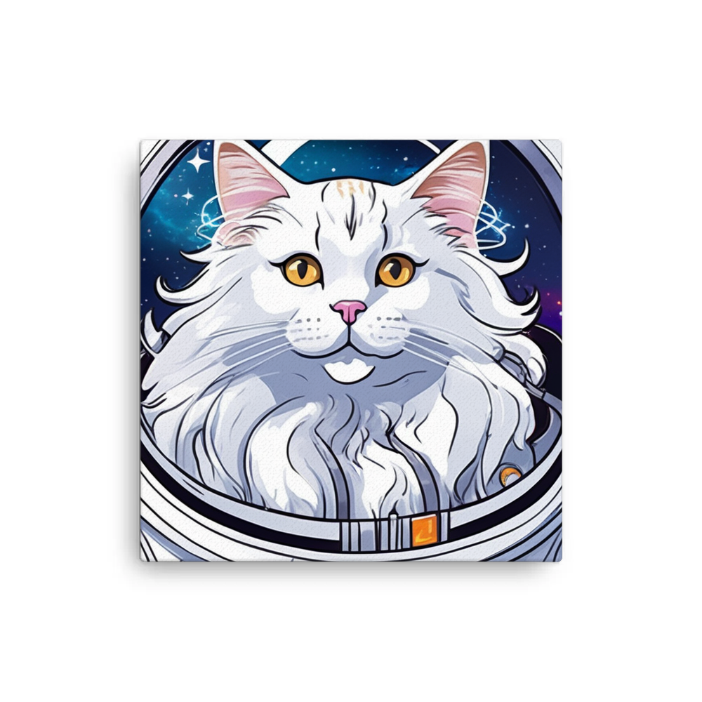 PugMug Custom White Maine Coon Cat Canvas