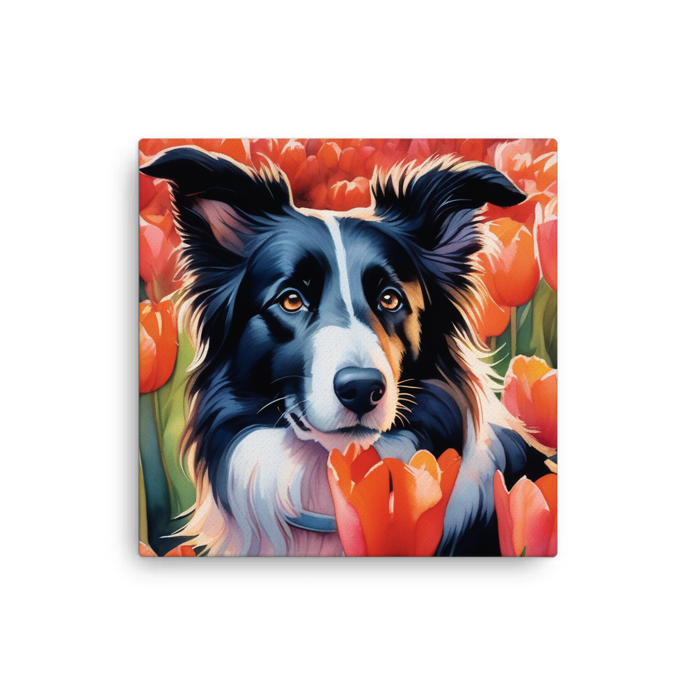 PugMug Custom Border Collie Canvas