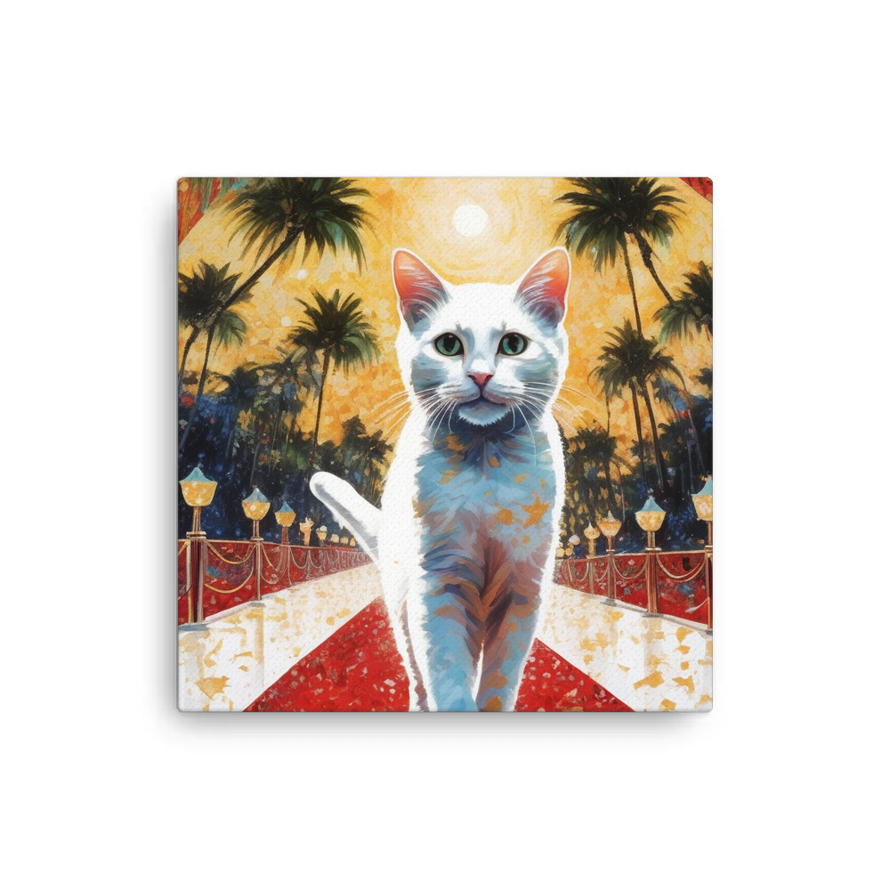 PugMug Custom White Companion Cat Canvas