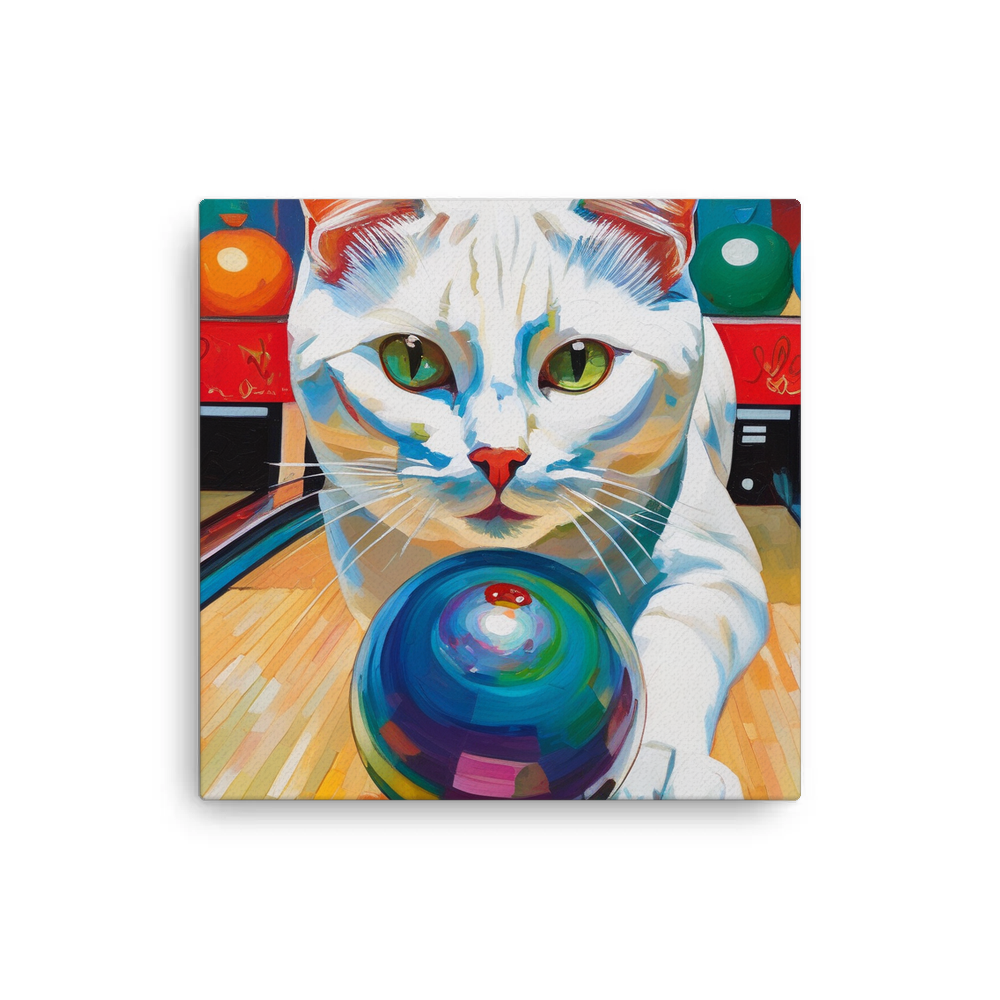 PugMug Custom White Companion Cat Canvas