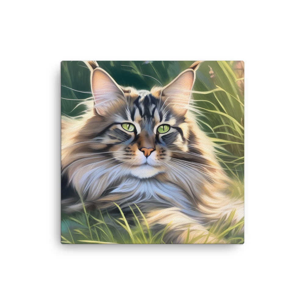 PugMug Custom Tabby Maine Coon Cat Canvas