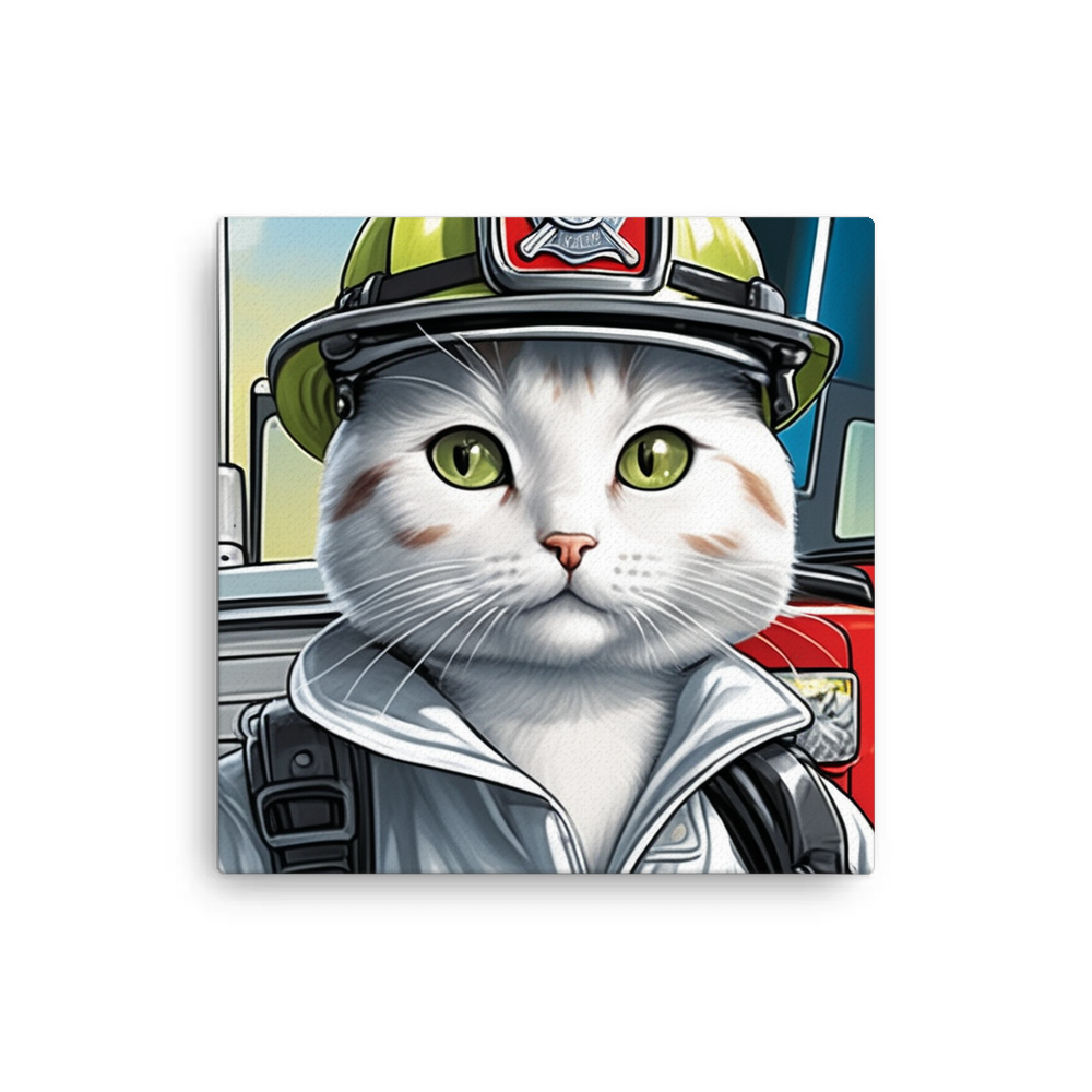 PugMug Custom White Companion Cat Canvas