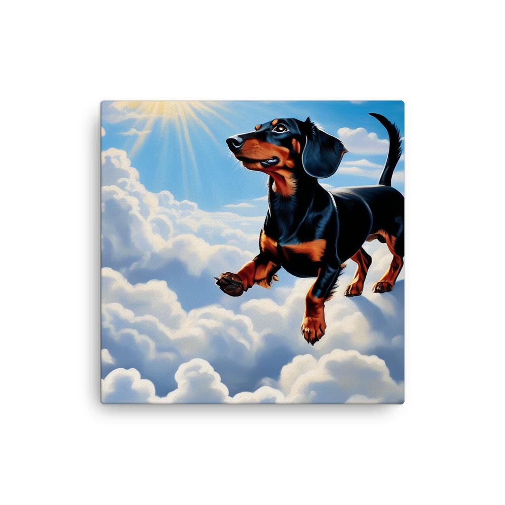 PugMug Custom Black Dachshund Canvas