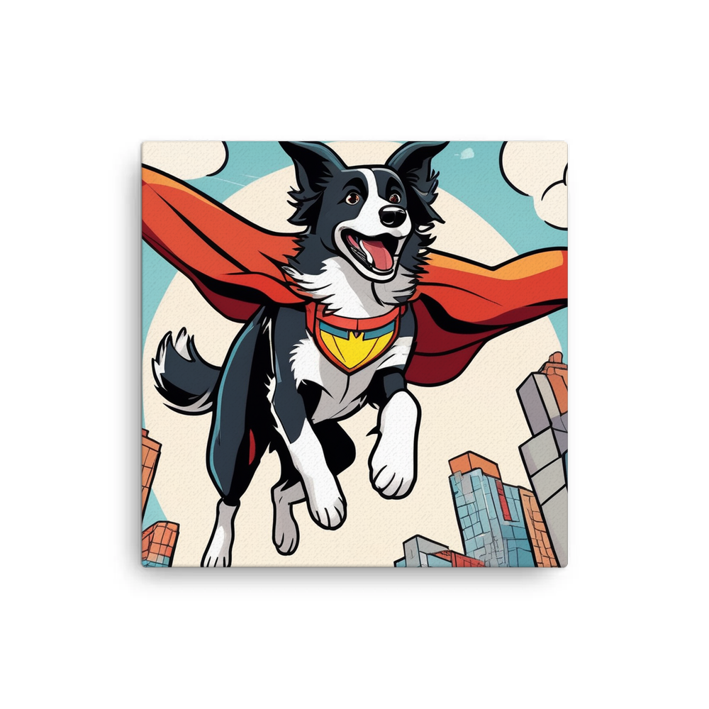 PugMug Custom Border Collie Canvas