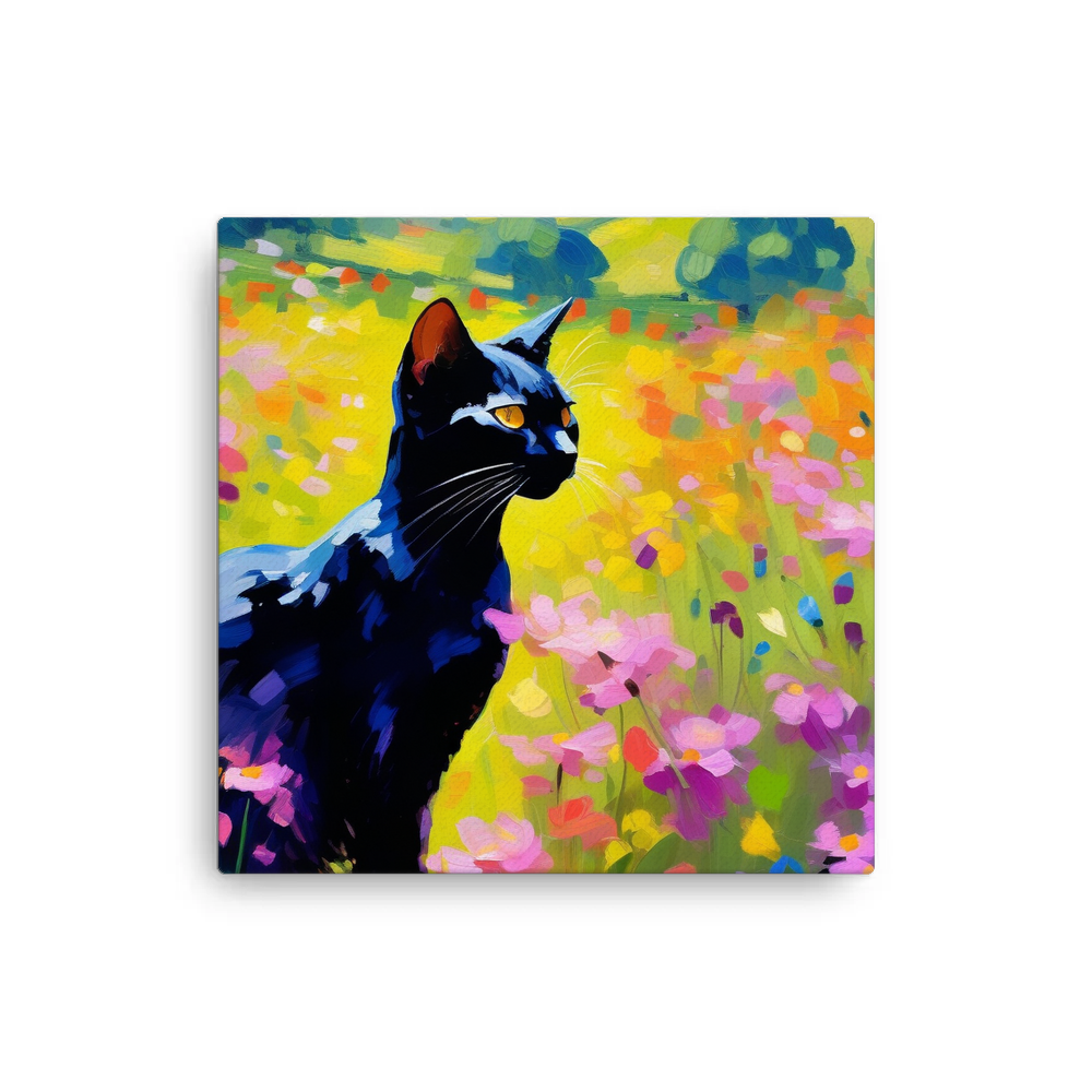 PugMug Custom Black Abyssinian Cat Canvas