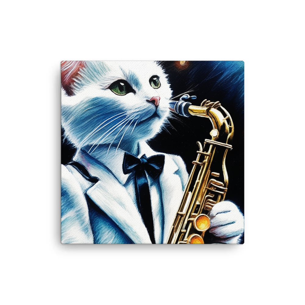 PugMug Custom White Companion Cat Canvas