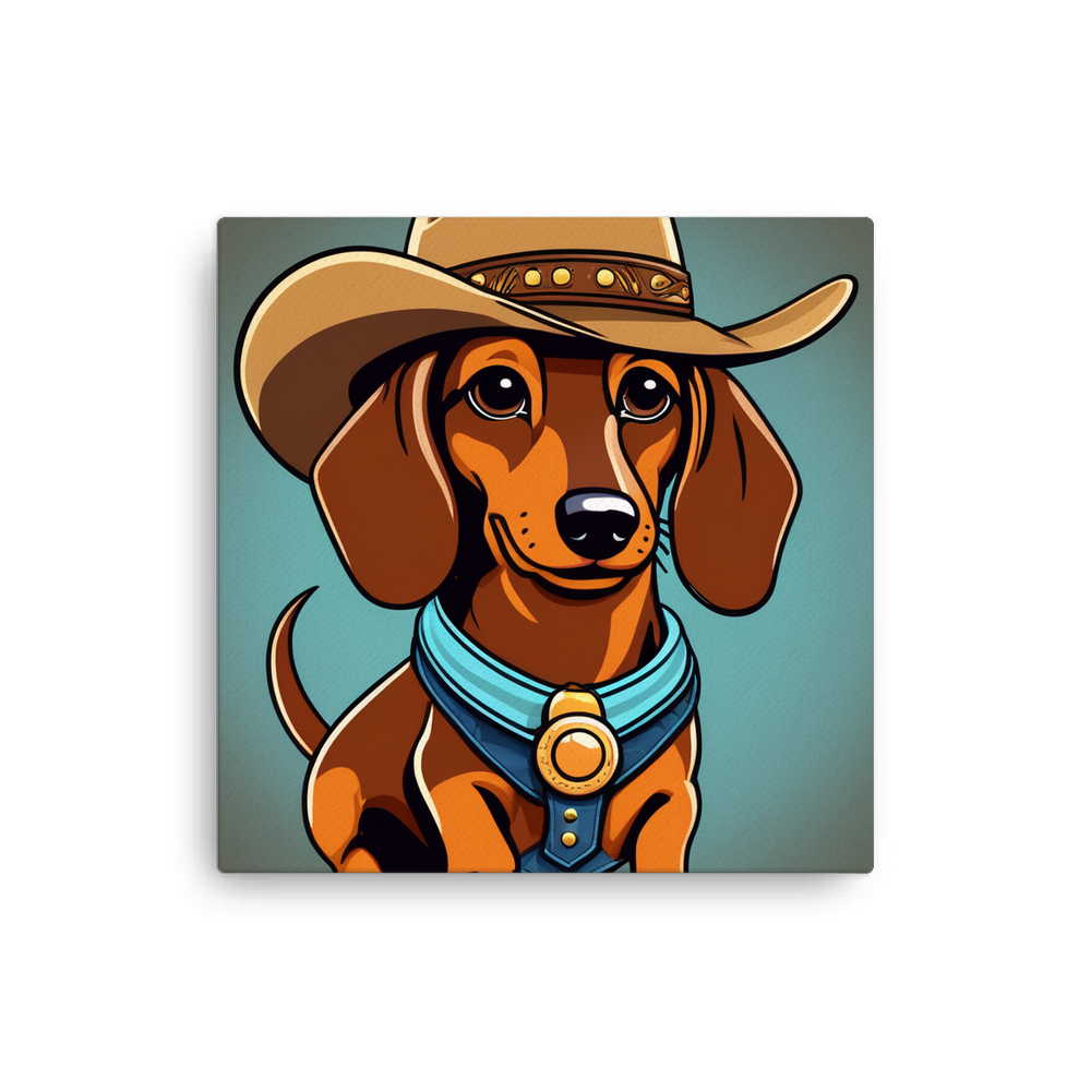 PugMug Custom Tan Dachshund Canvas