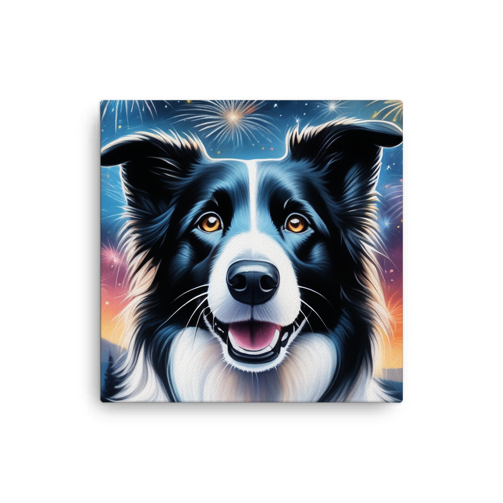 PugMug Custom Border Collie Canvas