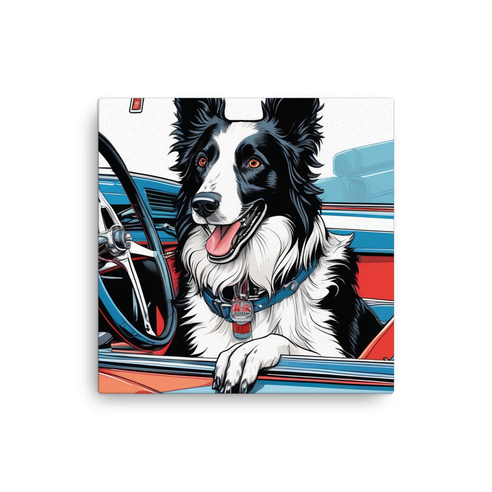 PugMug Custom Border Collie Canvas
