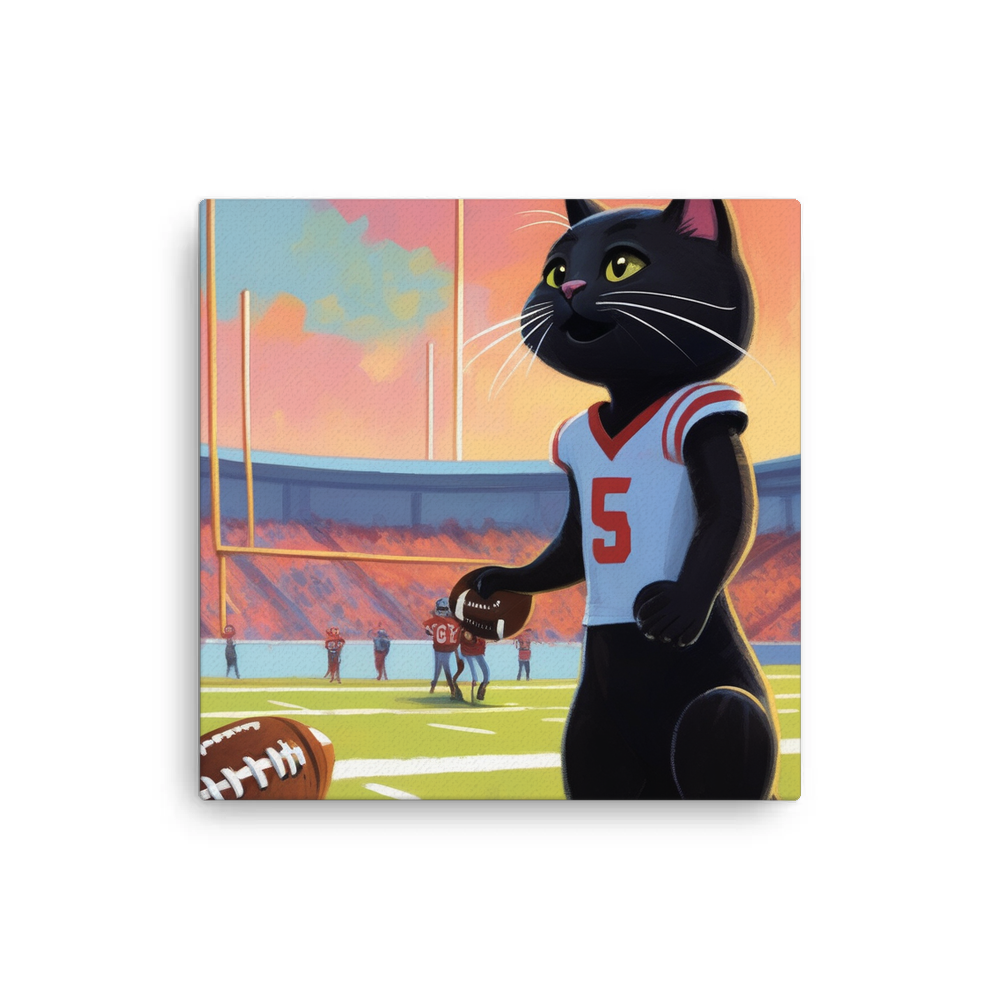 PugMug Custom Black Exotic Cat Canvas