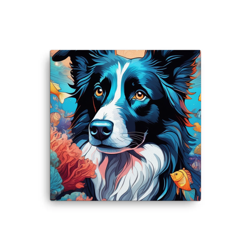 PugMug Custom Border Collie Canvas