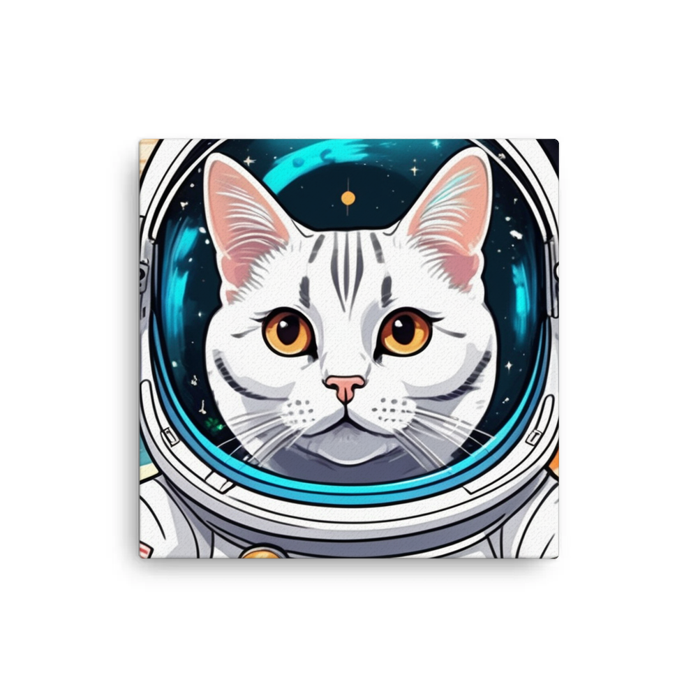 PugMug Custom White American Shorthair Cat Canvas