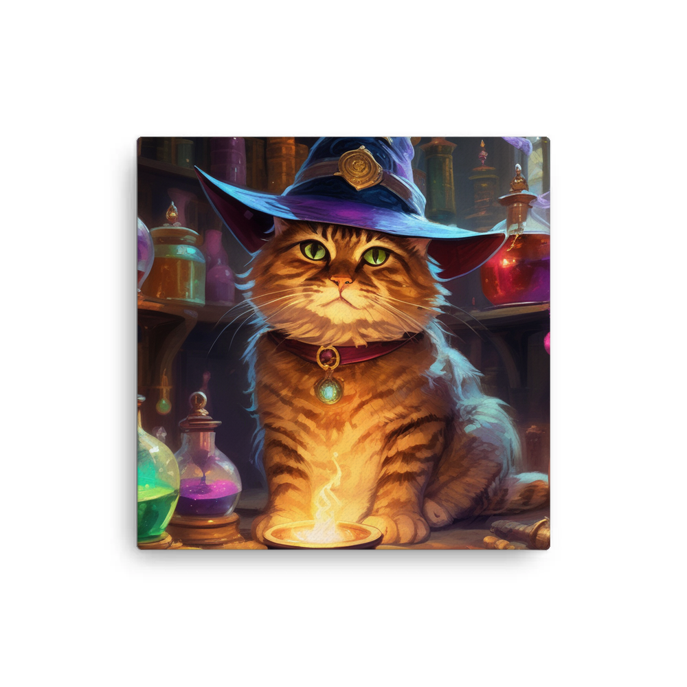 PugMug Custom Tabby Exotic Cat Canvas