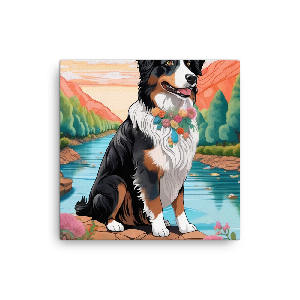 PugMug Custom Australian Shepherd Dog Canvas
