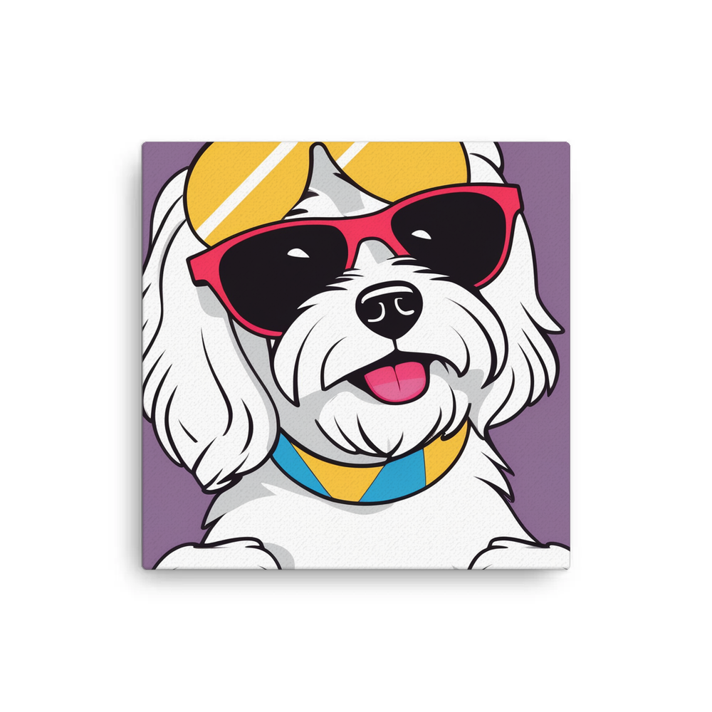 PugMug Custom White Havanese Dog Canvas