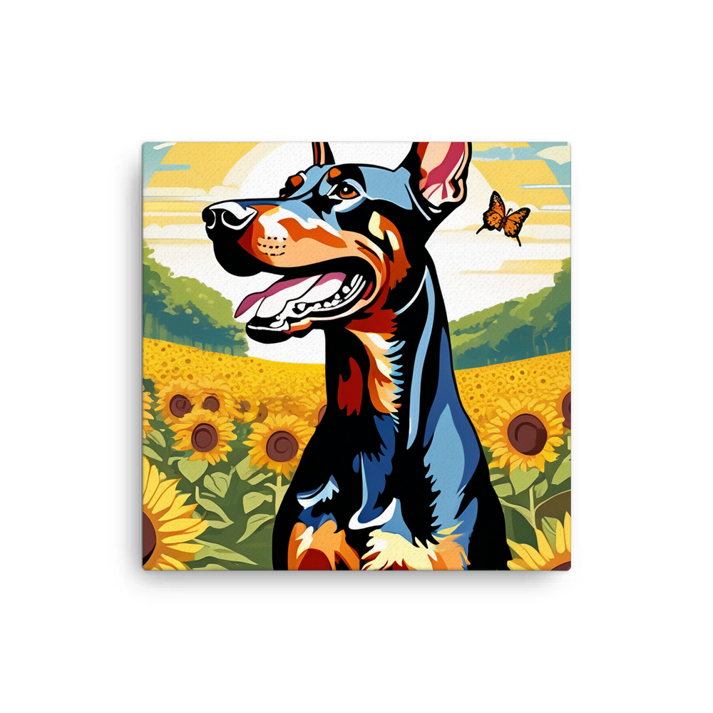 PugMug Custom Doberman Pinscher Canvas