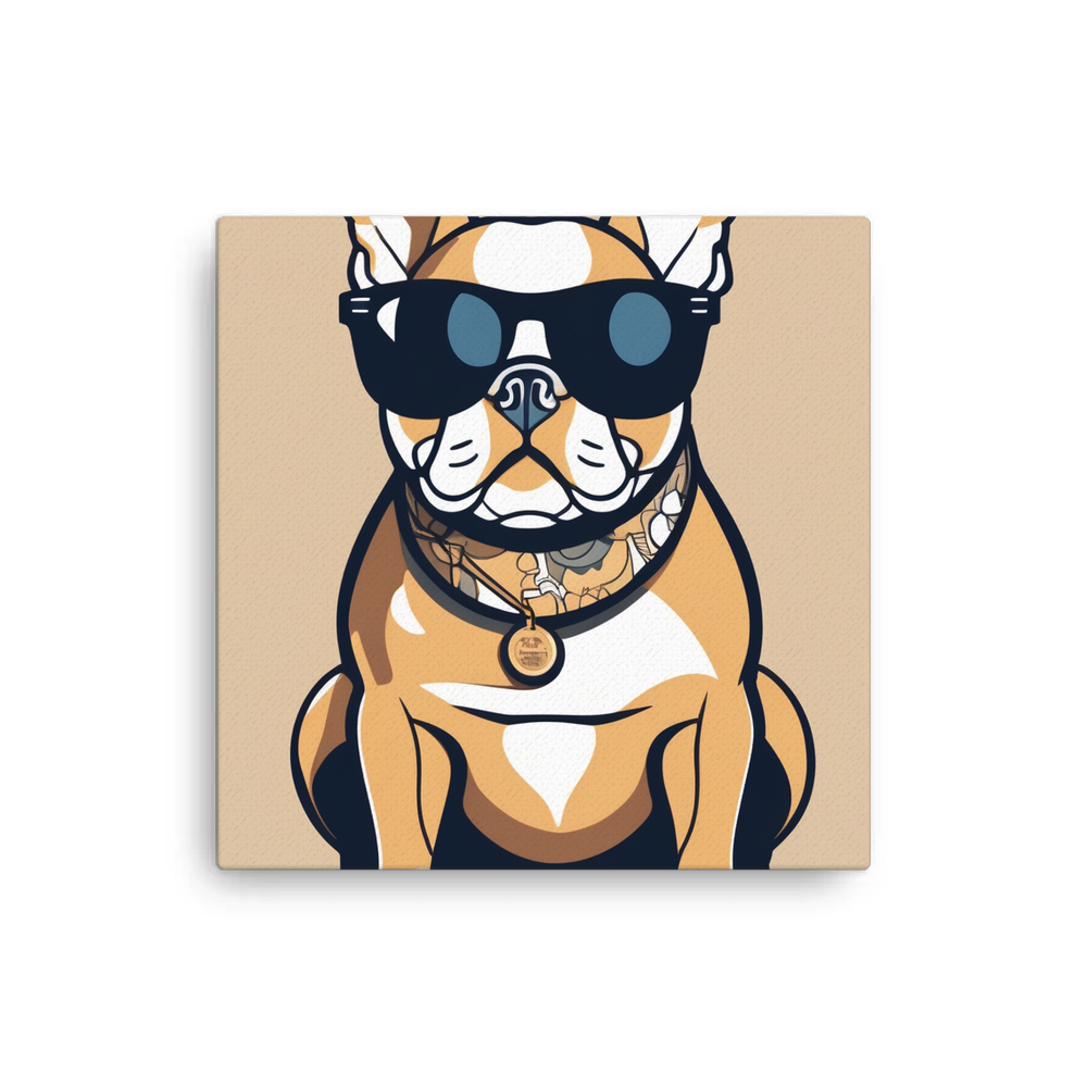 PugMug Custom Tan French Bulldog Canvas