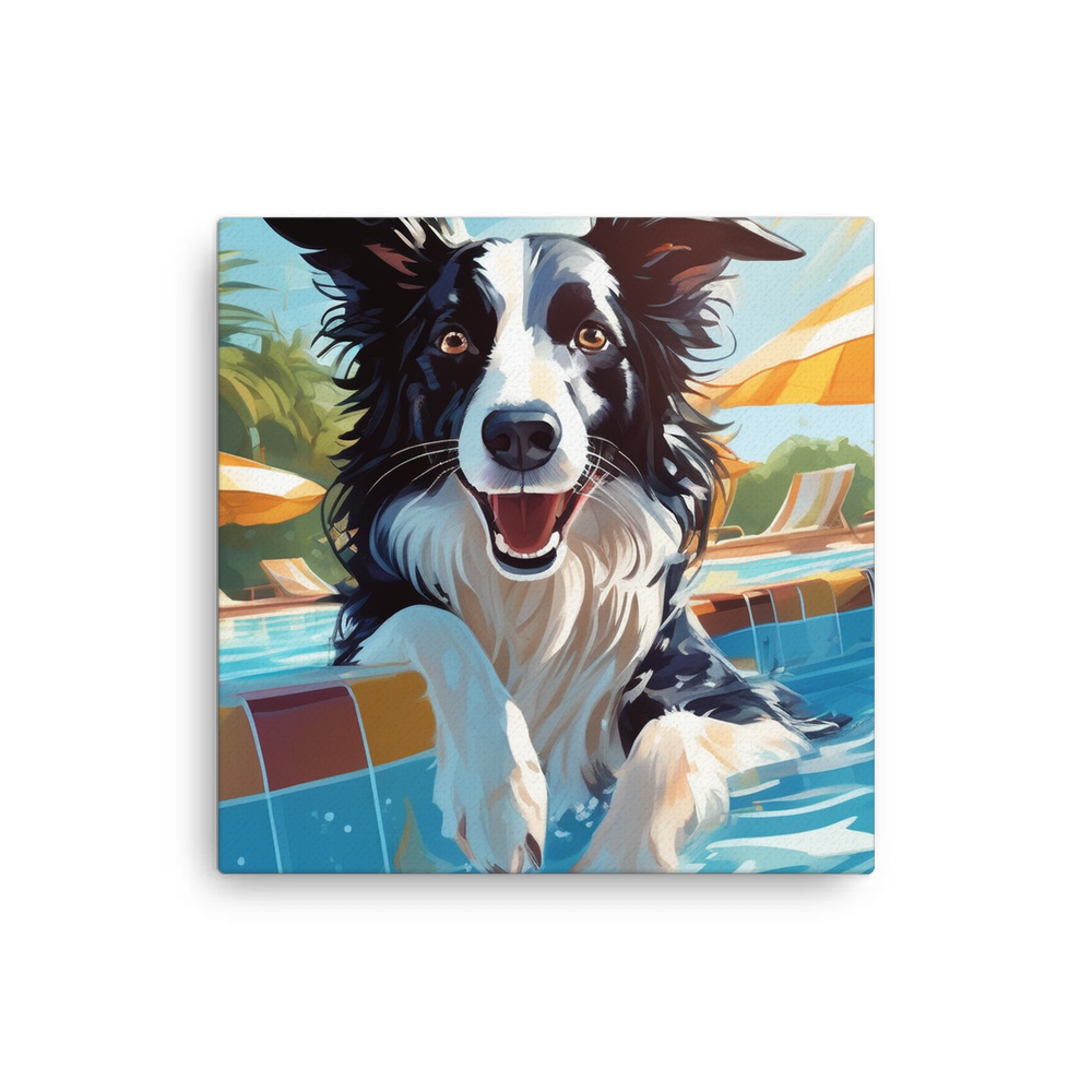 PugMug Custom Border Collie Canvas