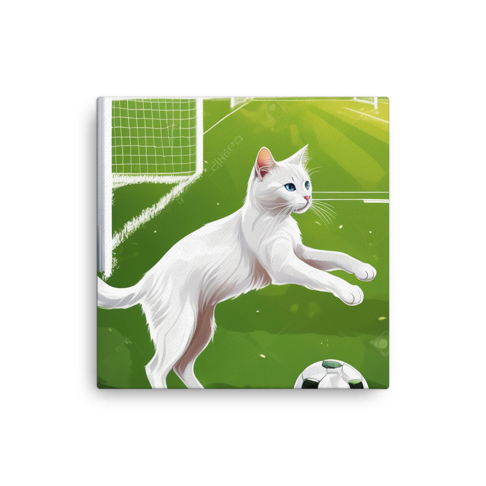 PugMug Custom White Companion Cat Canvas