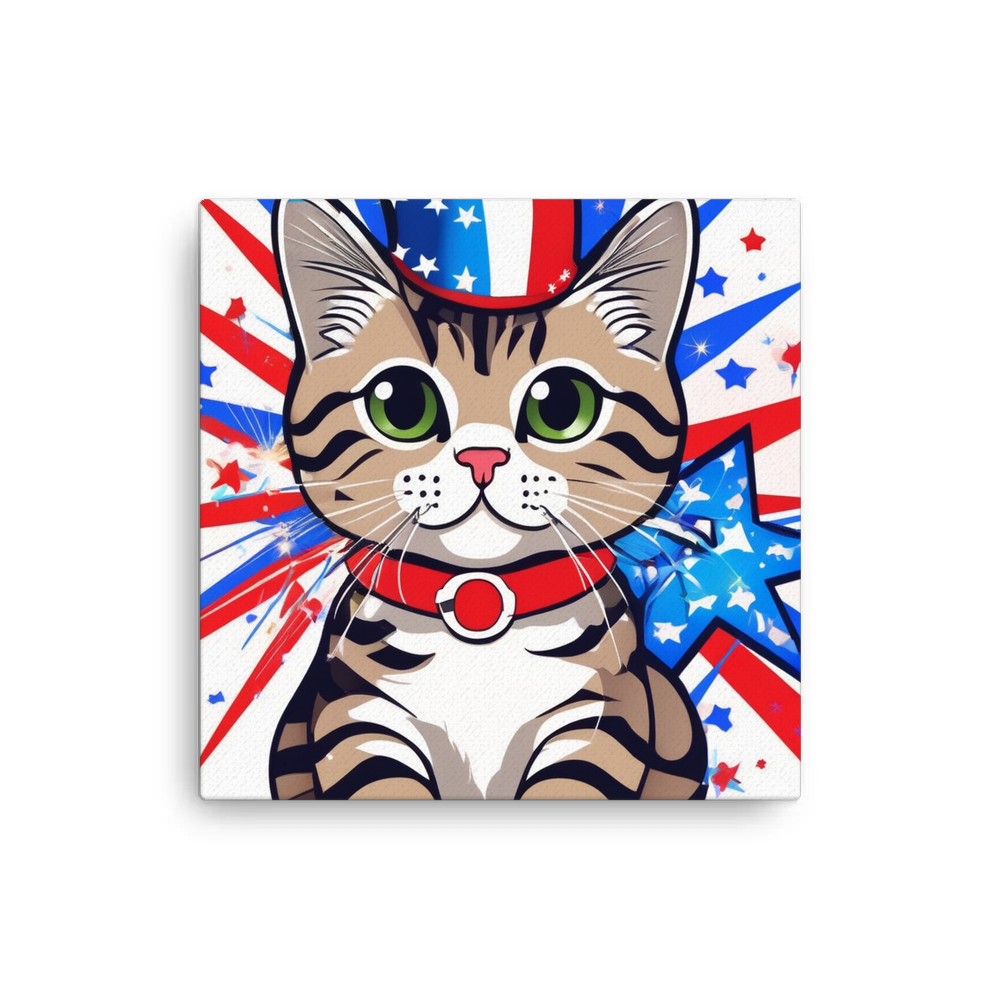 PugMug Custom Tabby Scottish Fold Cat Canvas