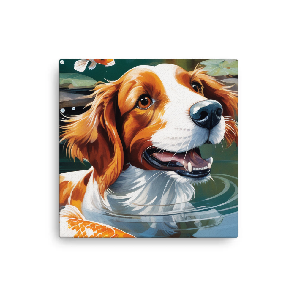 PugMug Custom Brittany Dog Canvas