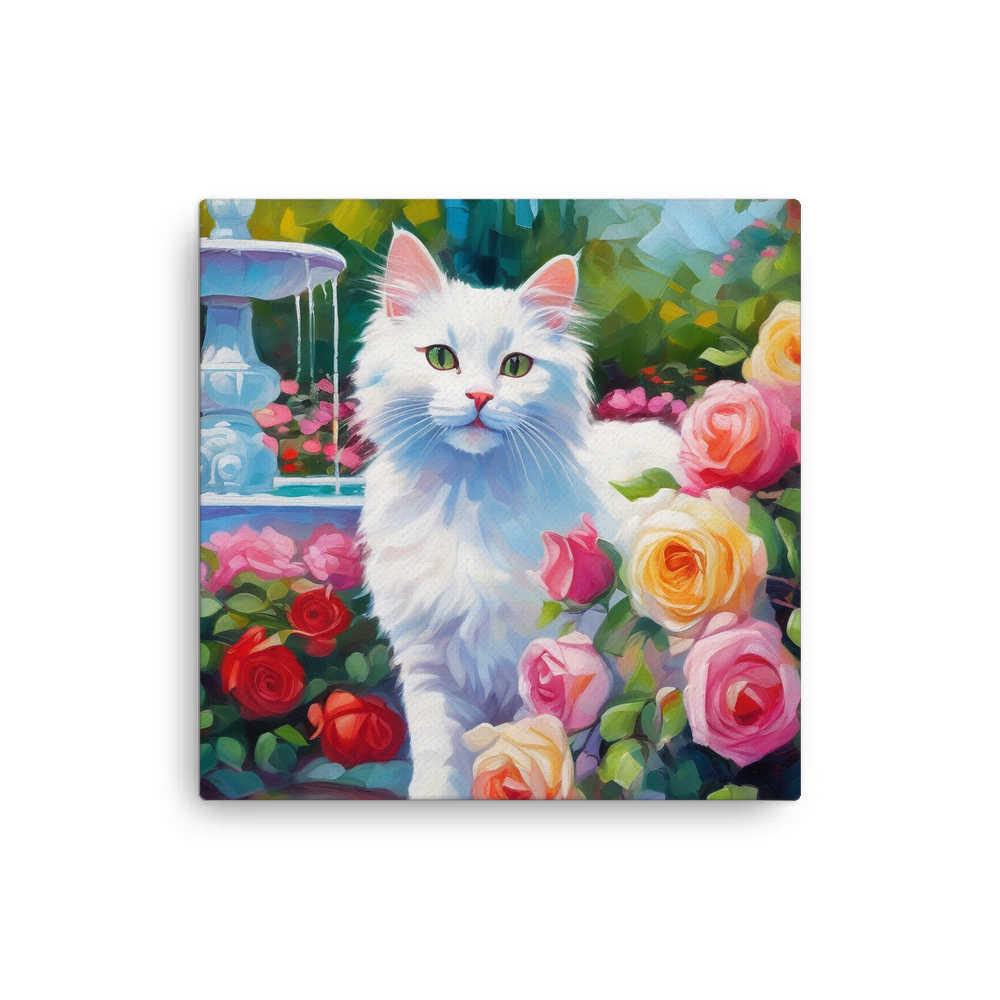 PugMug Custom White Companion Cat Canvas