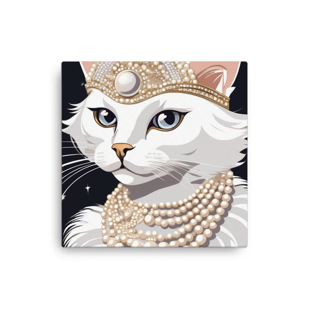 PugMug Custom White Companion Cat Canvas