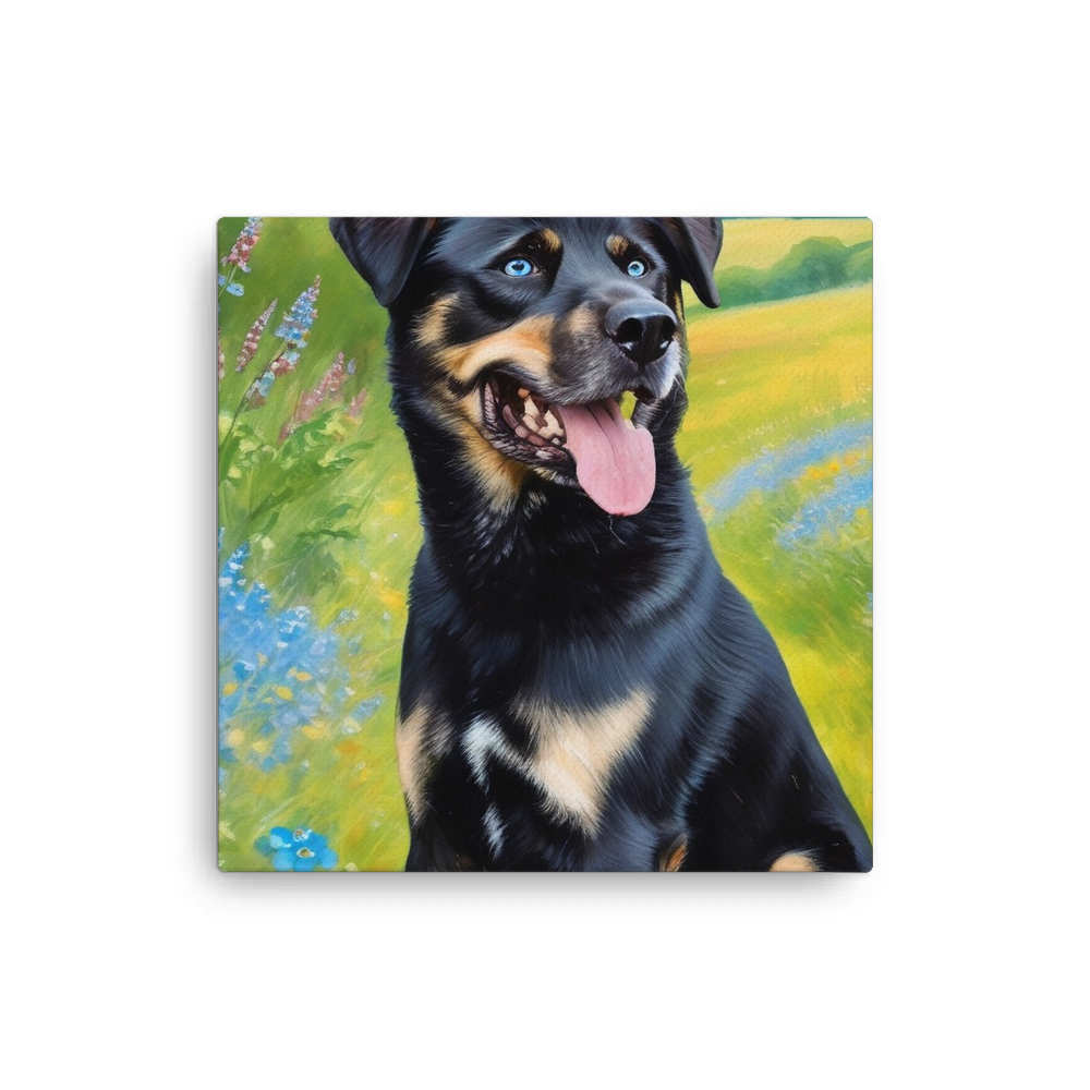 PugMug Custom Blue Canvas