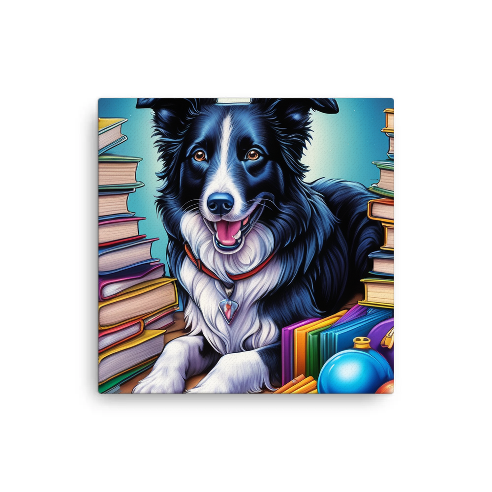 PugMug Custom Border Collie Canvas