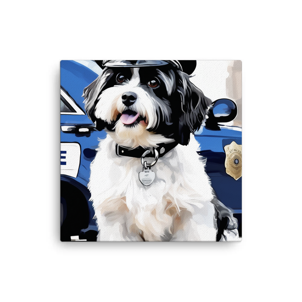 PugMug Custom Black-and-white Havanese Dog Canvas