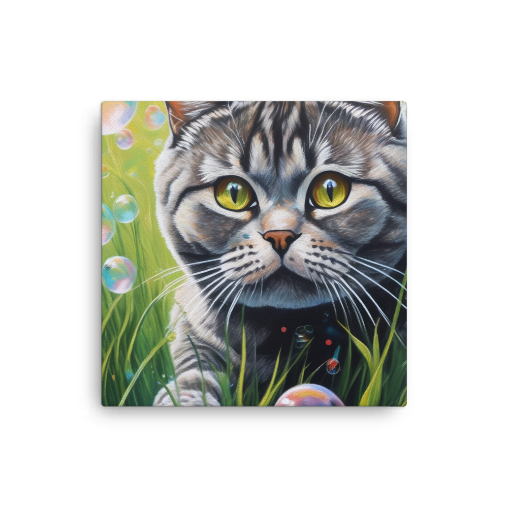 PugMug Custom Tabby British Shorthair Cat Canvas