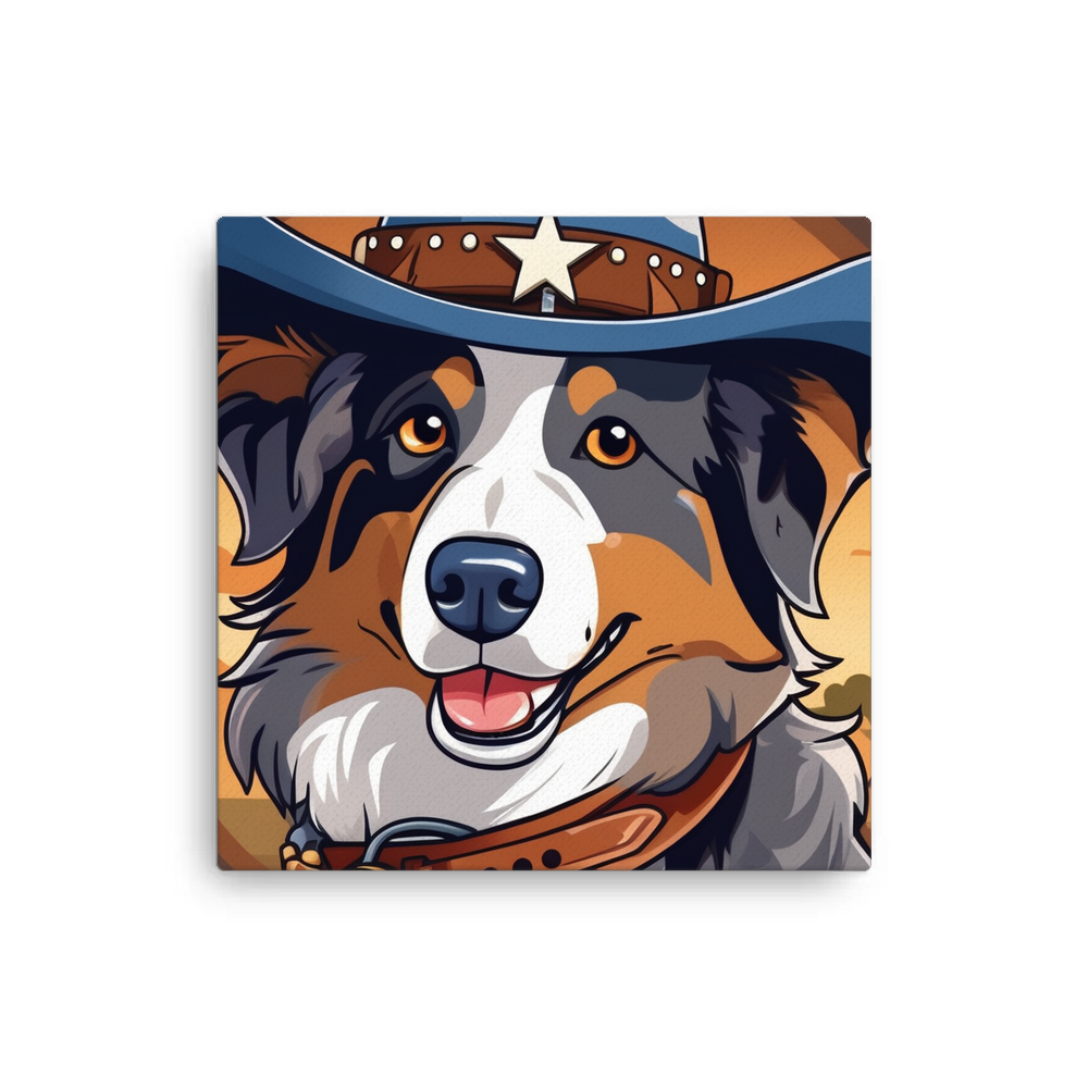 PugMug Custom Australian Shepherd Dog Canvas