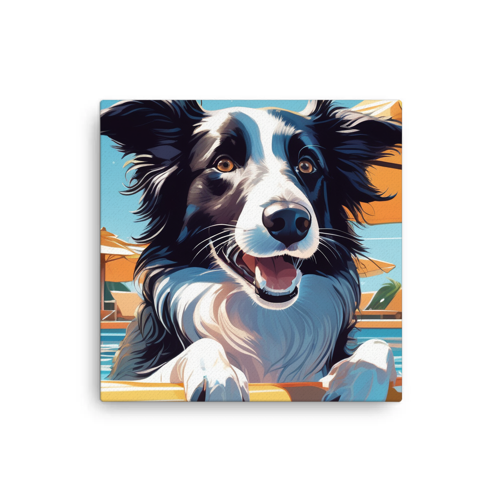 PugMug Custom Border Collie Canvas