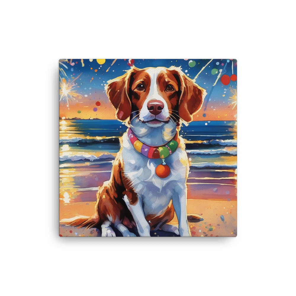 PugMug Custom Brittany Dog Canvas