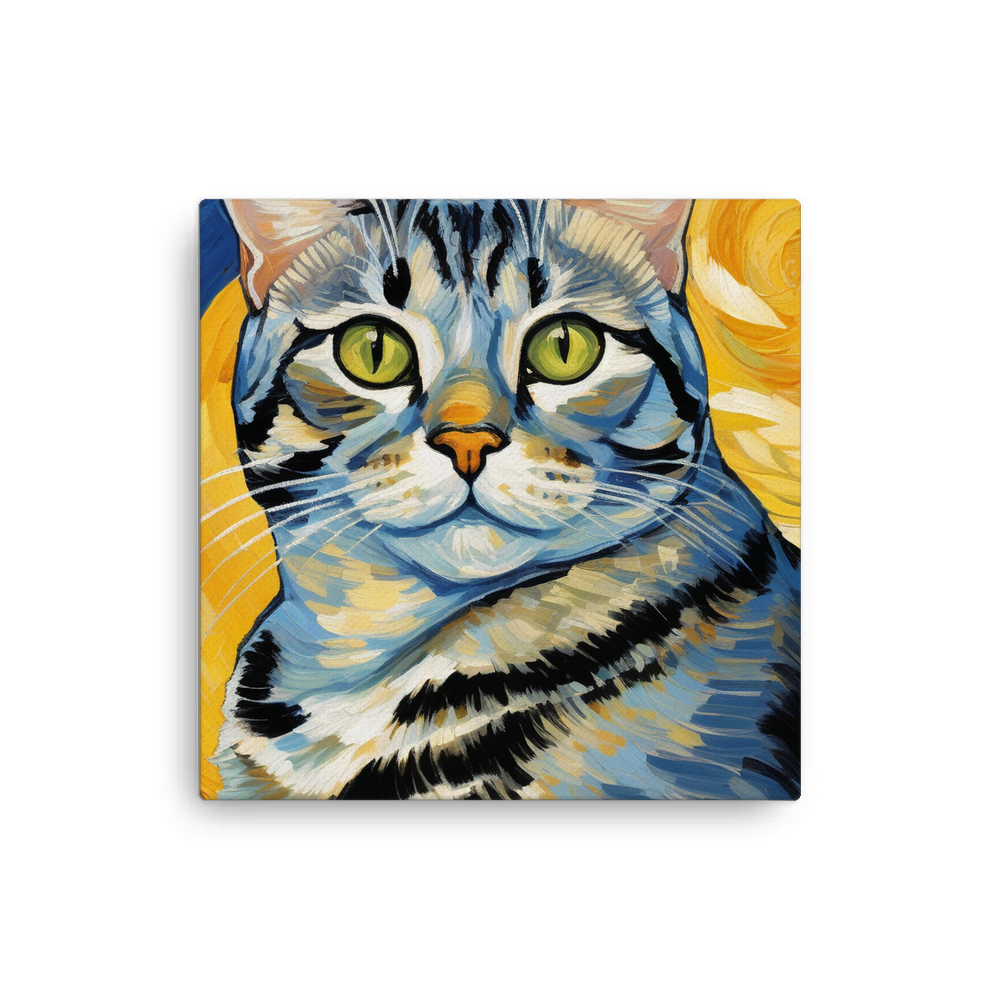 PugMug Custom Tabby American Shorthair Cat Canvas