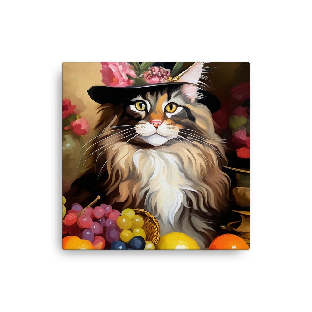 PugMug Custom Tabby Maine Coon Cat Canvas