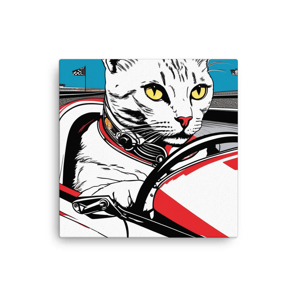 PugMug Custom White Companion Cat Canvas