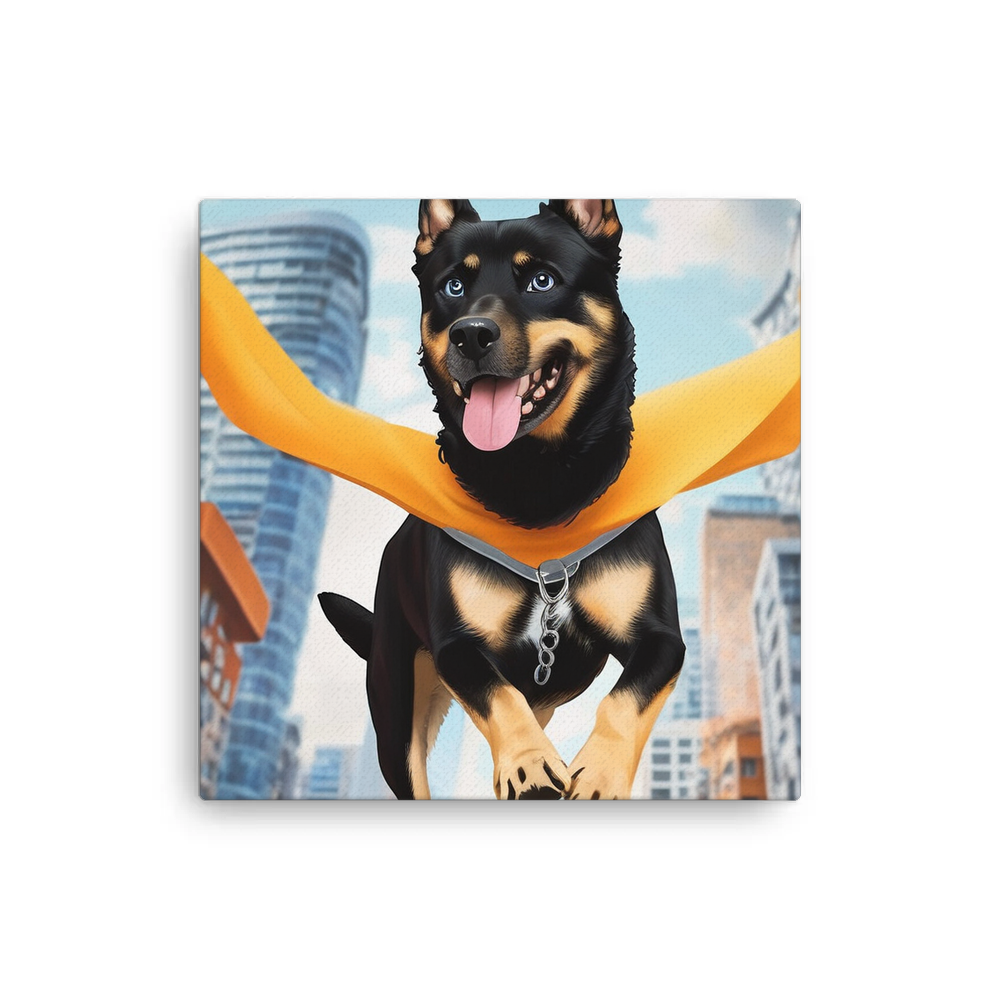 PugMug Custom Blue Canvas