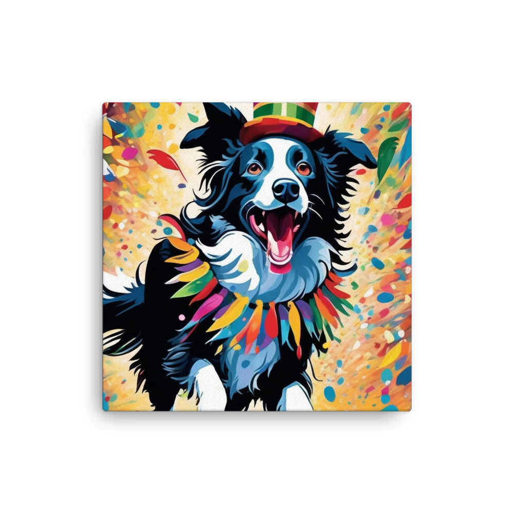 PugMug Custom Border Collie Canvas