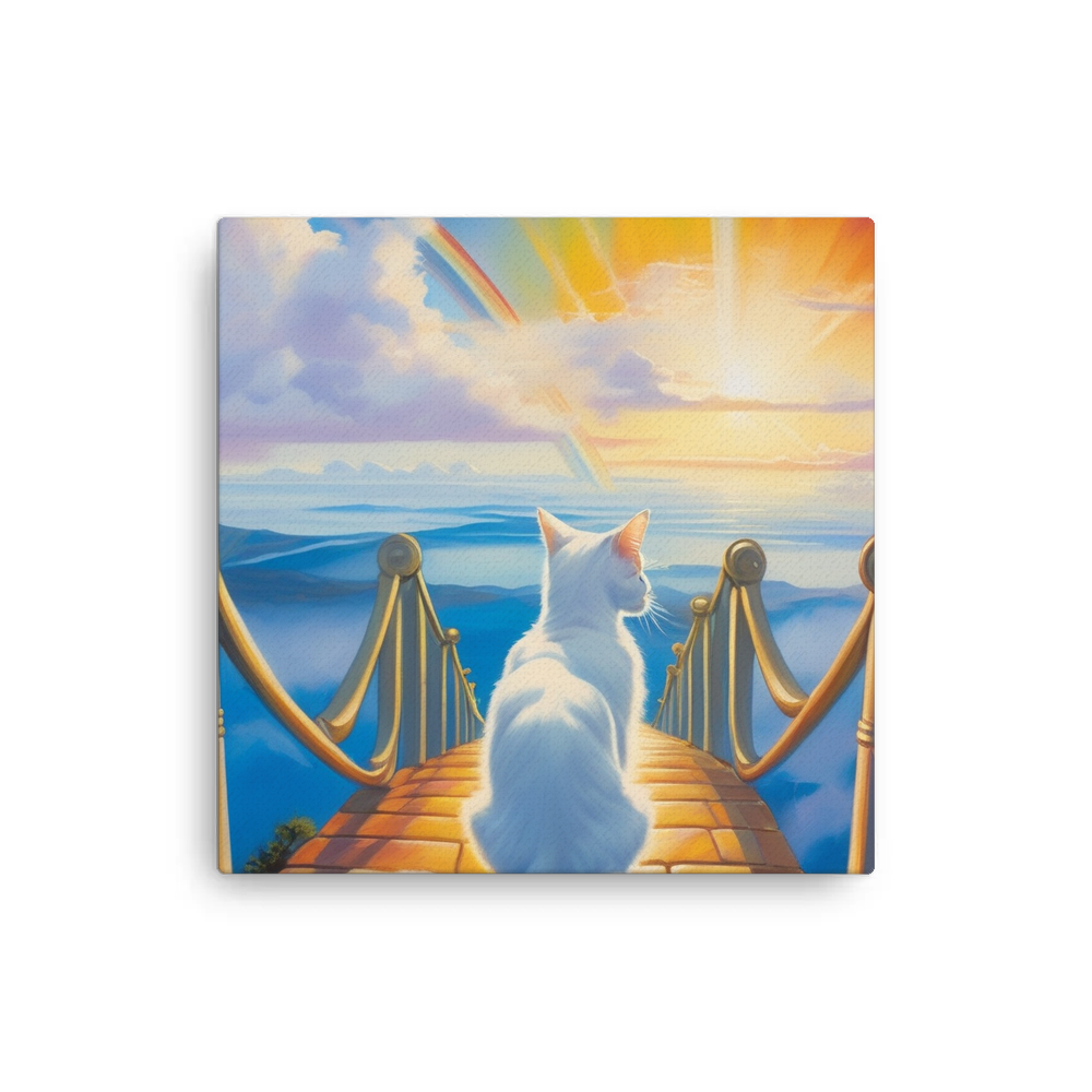 PugMug Custom White Companion Cat Canvas